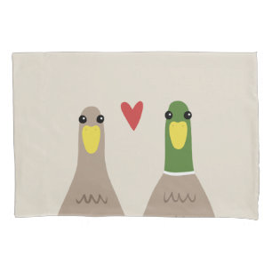 Funda De Cojín Patos de amor