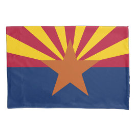 Funda De Cojín Patriota de impresión de bandera de Arizona