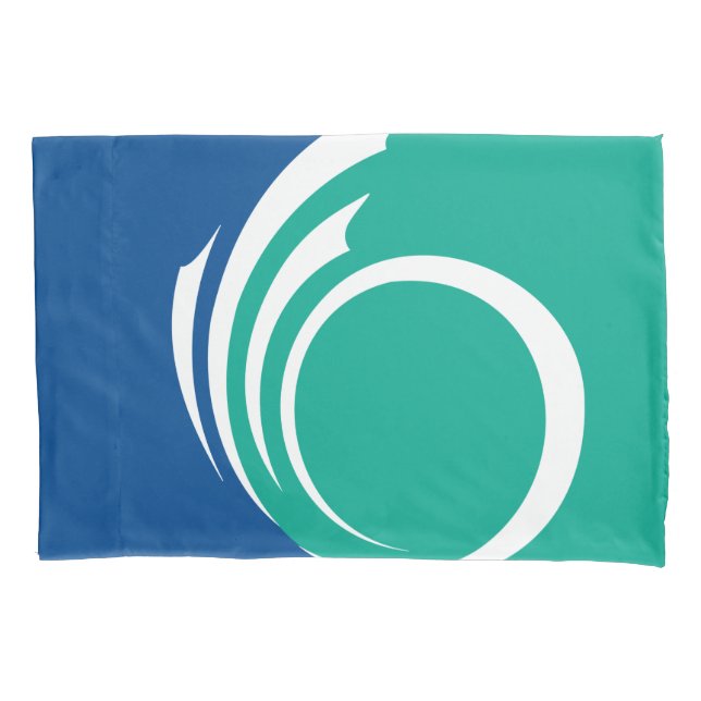 Funda De Cojín Patriotic Single Pillowcase with flag of Ottawa (Anverso)