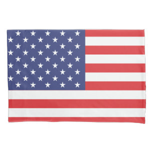 Funda De Cojín Patriótico de impresión de bandera de EE.UU.
