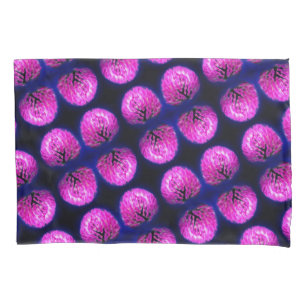 Funda De Cojín Patrón abstracto de flor silvestre de los Ríos Roj
