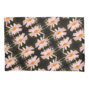 Funda De Cojín Patrón abstracto de la flor de margarita blanca