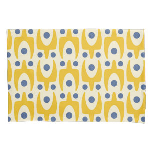 Funda De Cojín Patrón abstracto moderno de mediados de siglo