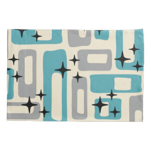 Funda De Cojín Patrón abstracto moderno del siglo medio retro