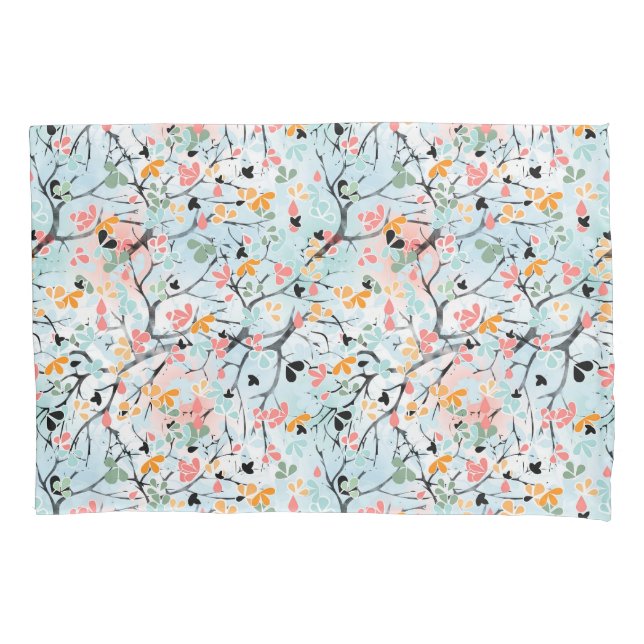 Funda De Cojín Patrón abstracto, patrón otoño (Anverso)