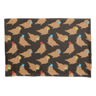 Funda De Cojín Patrón animal de Walrus Personalizado
