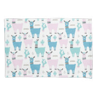 Patrón animal Llama Alapaca Animales de color rosa