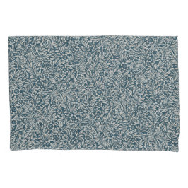 Funda De Cojín Patrón antiguo de desgaste deja fondo azul