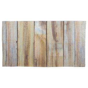 Funda De Cojín Patrón antiguo de planchas de madera templada