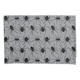 Funda De Cojín Patrón araña sobre gris