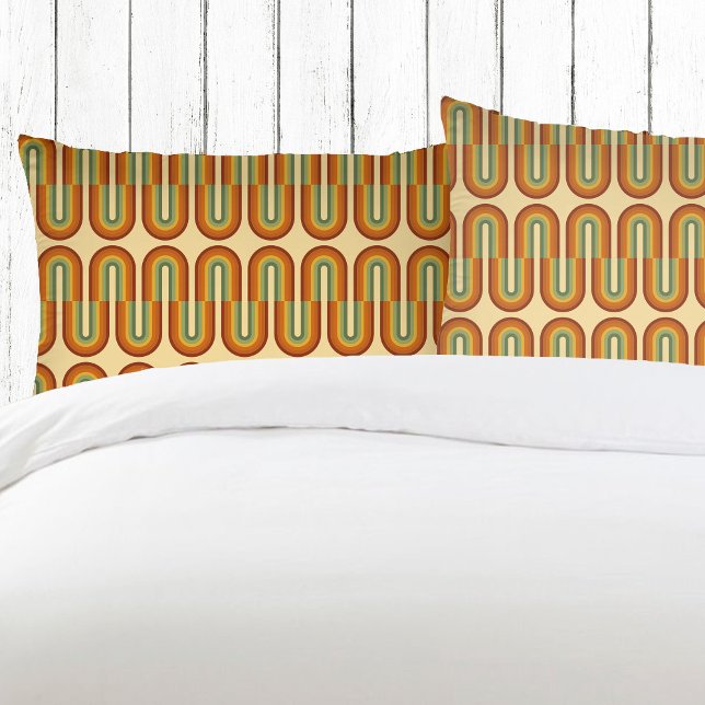 Funda De Cojín Patrón arcoiris retro setecientos silenciados (Subido por el creador)