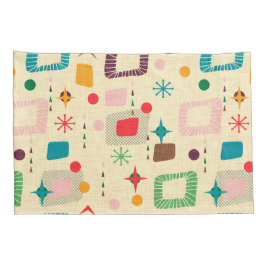 Funda De Cojín Patrón atómico de los años 50