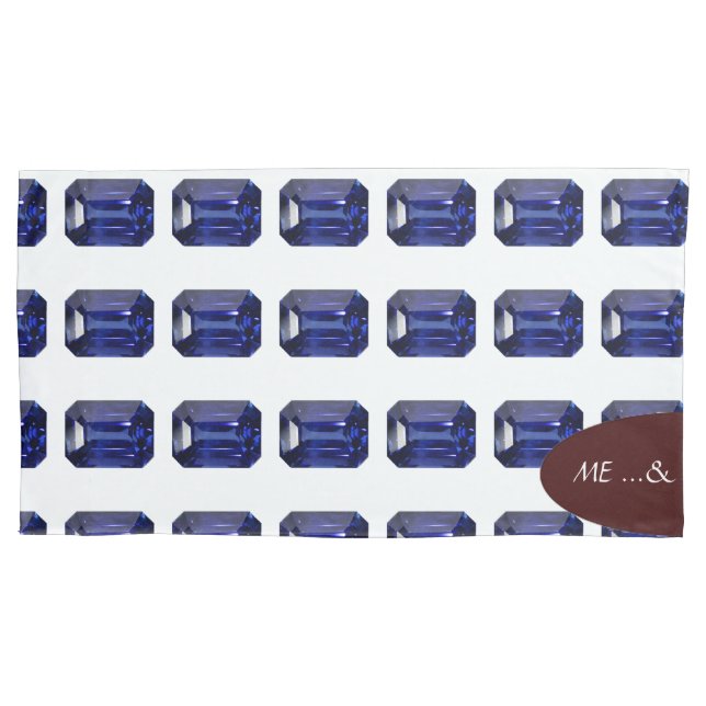 Funda De Cojín Patrón azul (Anverso-izquierdo)