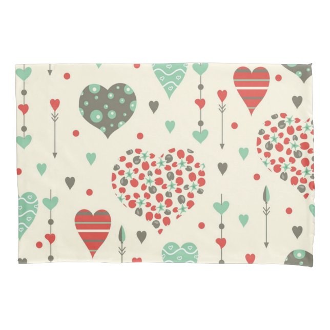 Funda De Cojín Patrón cardíaco (Anverso)
