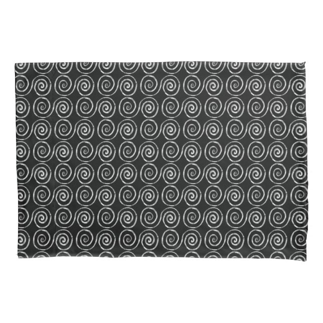 Funda De Cojín Patrón celta de doble espiral (Anverso)