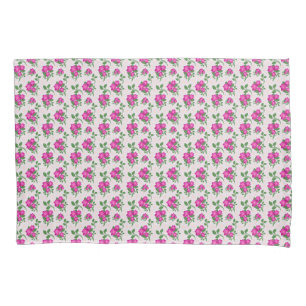 Funda De Cojín Patrón continuo floral rosa Acuarela elegante