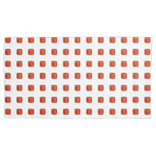 Funda De Cojín Patrón cuadrado naranja