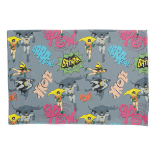 Funda De Cojín Patrón De Acción Batman Y Robin