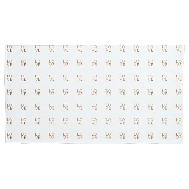 Funda De Cojín Patrón de amor (Anverso-izquierdo)