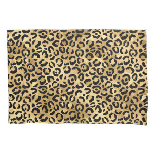Funda De Cojín Patrón de animales de lujosos leopardo dorado Prin