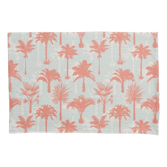 Funda De Cojín Patrón de árbol de palma de Pastel (Anverso-izquierdo)
