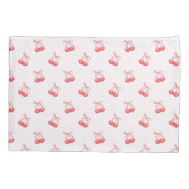 Funda De Cojín Patrón de arco de cerezas de Coquette