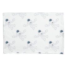 Patrón de Astronauta Infantil Espacios Negros y Bl