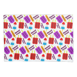 Funda De Cojín Patrón de barra de tratamiento congelado en verano