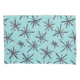 Funda De Cojín Patrón de biología abstracta retro-moderna