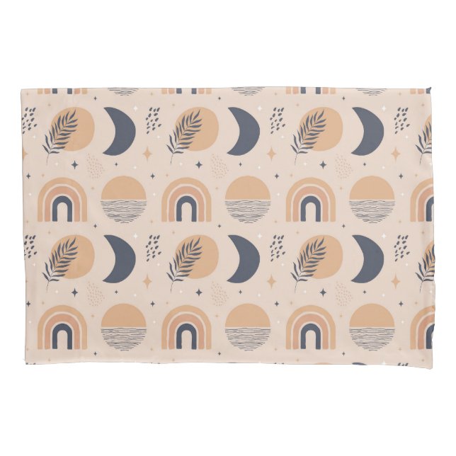 Funda De Cojín Patrón de boho orgánico (Anverso-izquierdo)