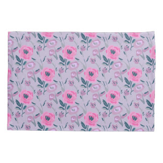 Funda De Cojín Patrón de campo de peonies