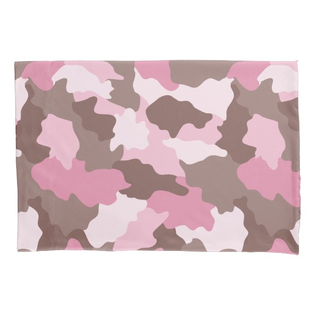 Funda De Cojín Patrón de camuflaje rosado de camo girly (Anverso)