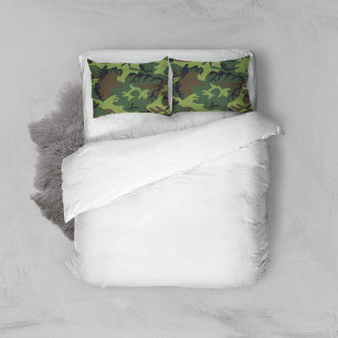 Funda De Cojín Patrón de camuflaje verde, patrón militar, ejércit