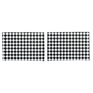 Funda De Cojín Patrón de cheurón negro blanco y negrita