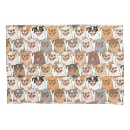 Funda De Cojín Patrón de Chihuahua