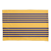 Patrón de cinco rayas azul marino y amarillo solea