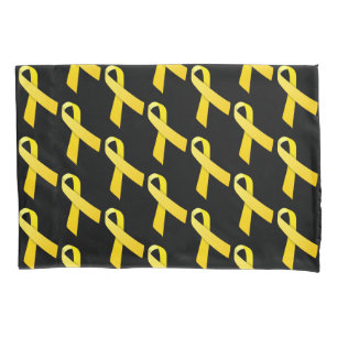 Funda De Cojín Patrón de cinta amarilla en mosaico