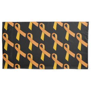 Funda De Cojín Patrón de cintas de naranja con mosaico