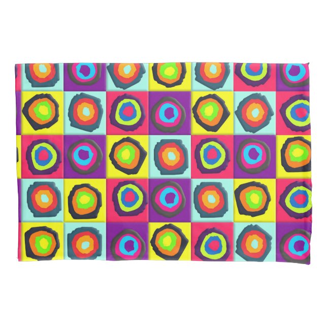 Funda De Cojín patrón de círculos (Anverso)