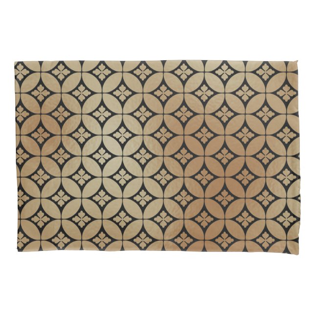 Funda De Cojín Patrón de Círculos Florales Elegante Abstracto de  (Anverso-izquierdo)