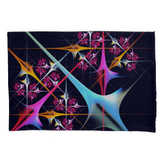 Funda De Cojín Patrón de color de arte de color rosa floral moder