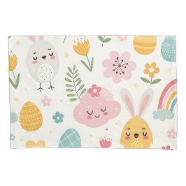 Funda De Cojín Patrón de conejo de Pascua