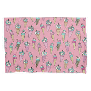 Funda De Cojín Patrón de cono de helado