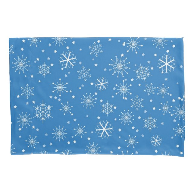 Funda De Cojín Patrón de copo de nieve (Anverso)