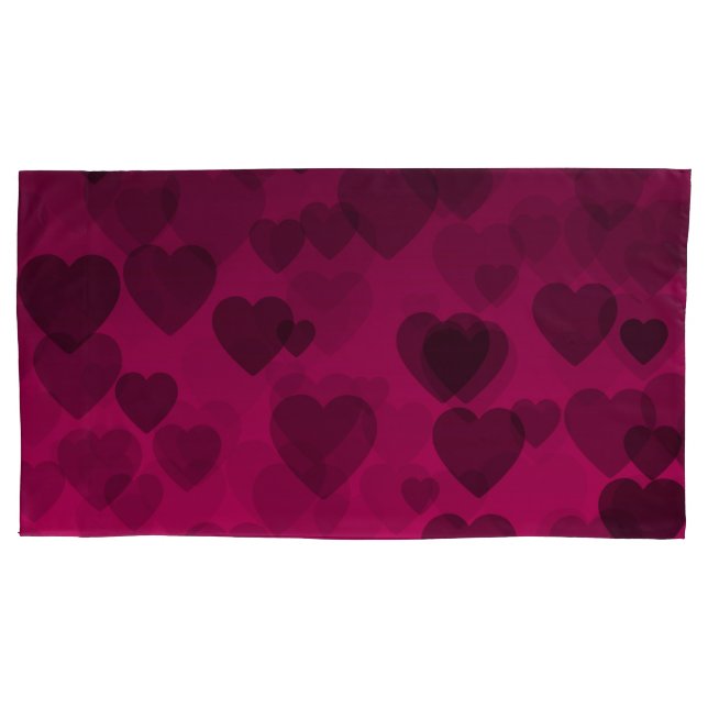 Funda De Cojín Patrón de corazones 18 (Anverso)