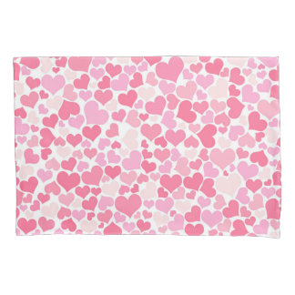 Funda De Cojín Patrón de corazones rosados - Par de almohadas