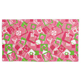 Funda De Cojín Patrón de cuadrados retro