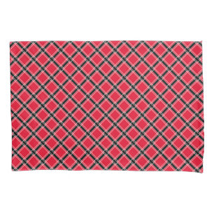 Funda De Cojín Patrón de cuadros coloridos en una jaula oblicua