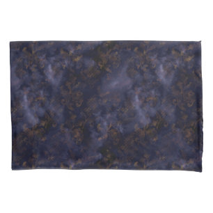 Funda De Cojín Patrón de Damasco de Patina de Cobre de color de a