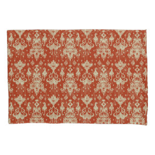 Funda De Cojín Patrón de damasco geométrico de Ikat Vintage Orien